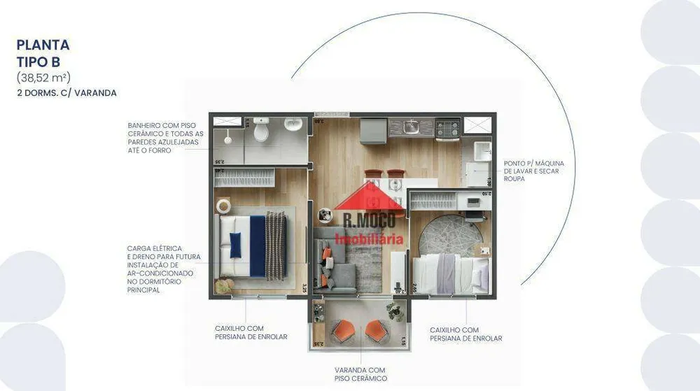 Apartamento, 2 quartos, 42 m² - Foto 8