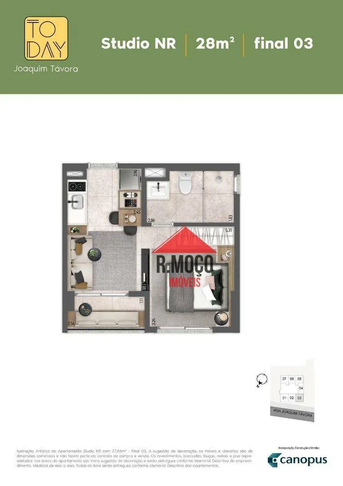 Apartamento, 1 quarto, 26 m² - Foto 6