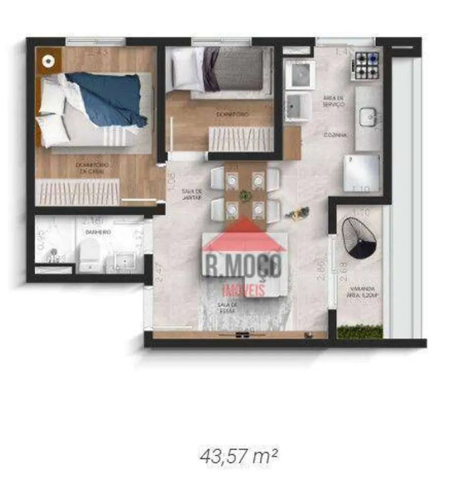 Apartamento, 1 quarto, 26 m² - Foto 7