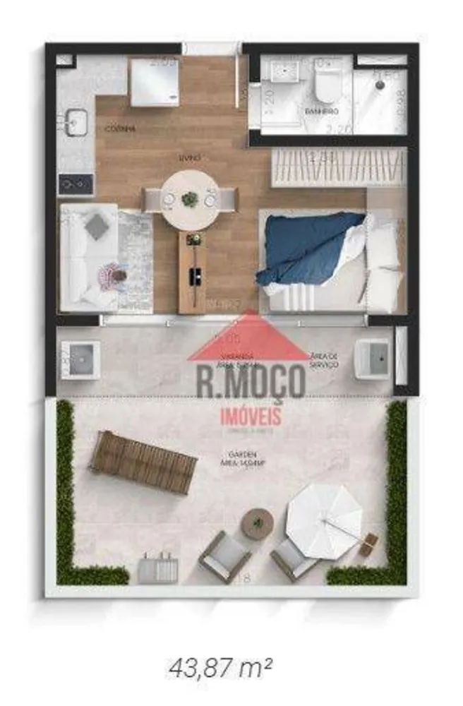 Apartamento, 1 quarto, 26 m² - Foto 8