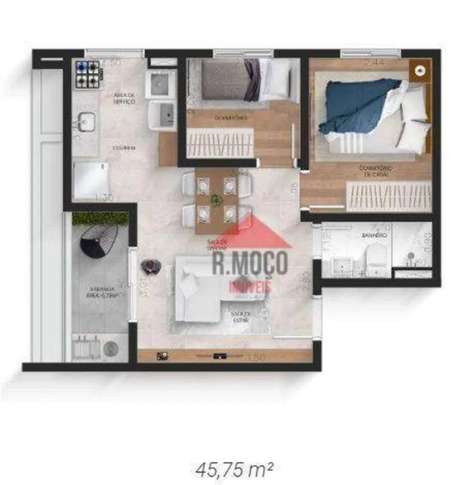 Apartamento, 1 quarto, 26 m² - Foto 9