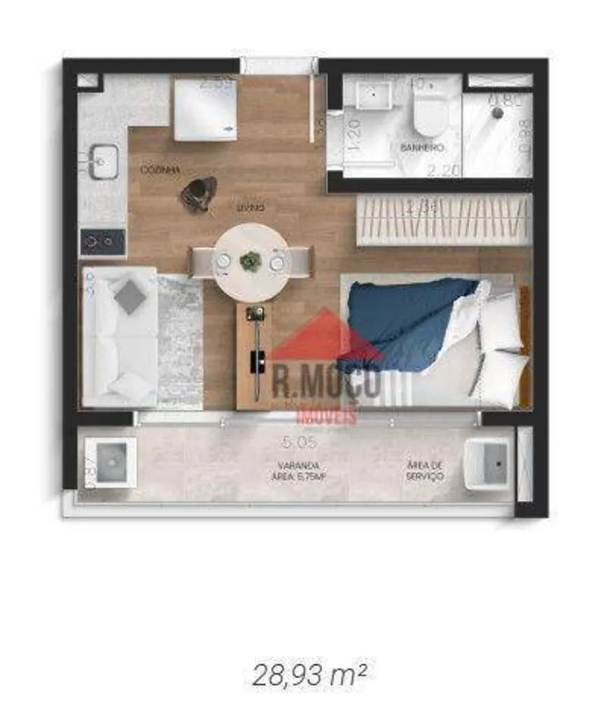 Apartamento, 1 quarto, 26 m² - Foto 5