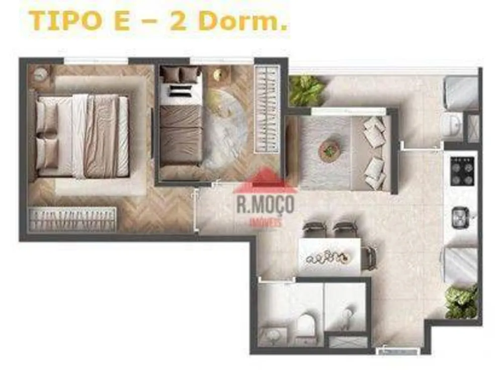 Apartamento, 2 quartos, 38 m² - Foto 4