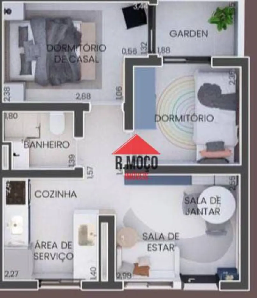 Apartamento, 2 quartos, 40 m² - Foto 7