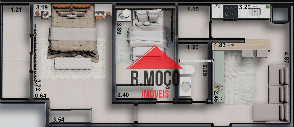 Apartamento, 2 quartos, 49 m² - Foto 12