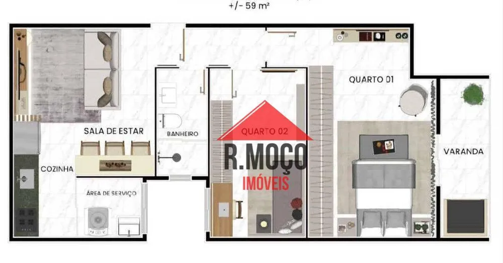 Apartamento, 2 quartos, 49 m² - Foto 7