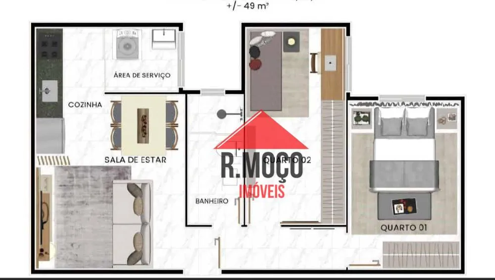 Apartamento, 2 quartos, 49 m² - Foto 6