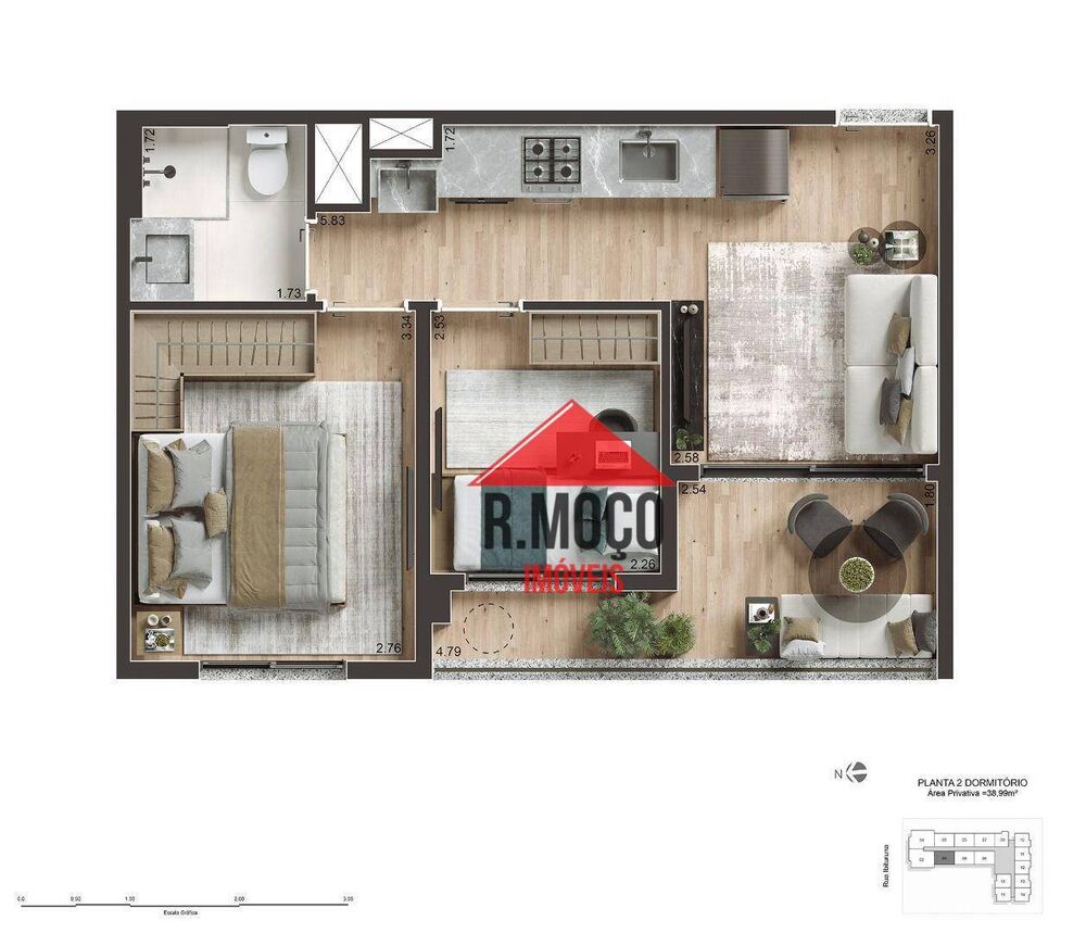 Apartamento, 2 quartos, 63 m² - Foto 14