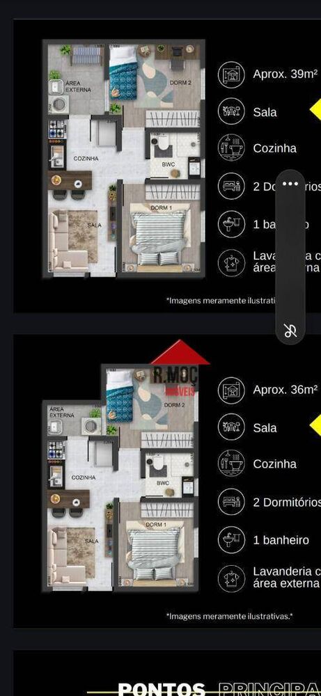 Apartamento, 2 quartos, 42 m² - Foto 6