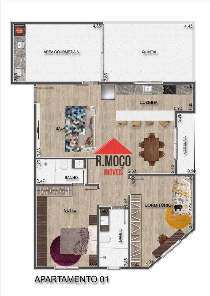 Apartamento, 2 quartos, 64 m² - Foto 2