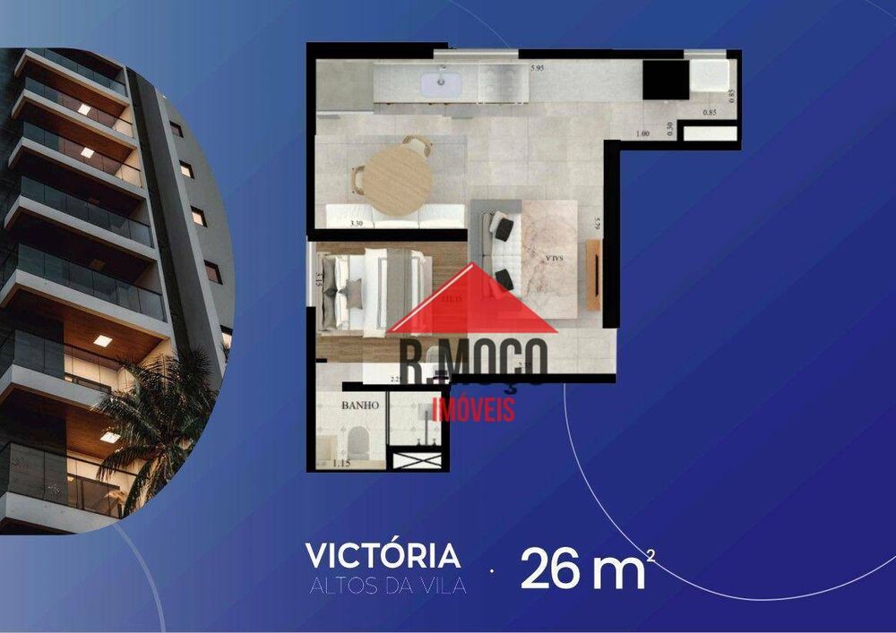 Apartamento, 2 quartos, 37 m² - Foto 2