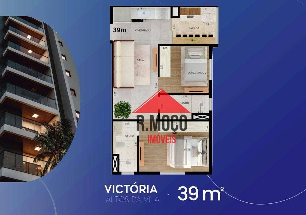 Apartamento, 2 quartos, 37 m² - Foto 4