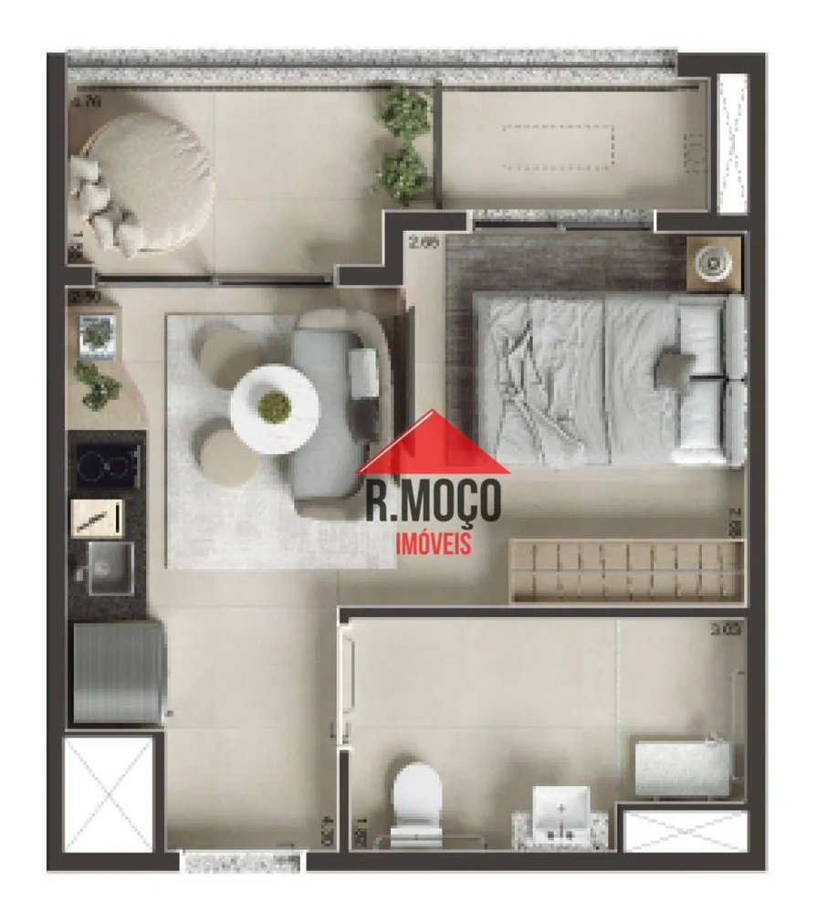 Apartamento, 1 quarto, 30 m² - Foto 5