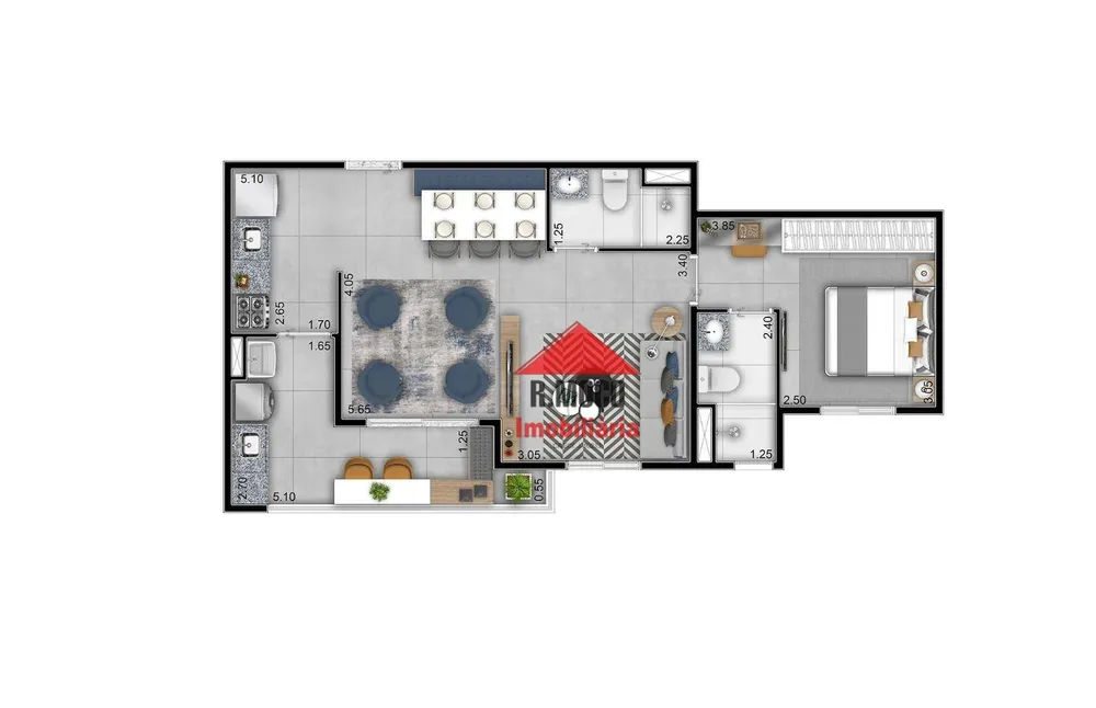 Apartamento, 2 quartos, 57 m² - Foto 8