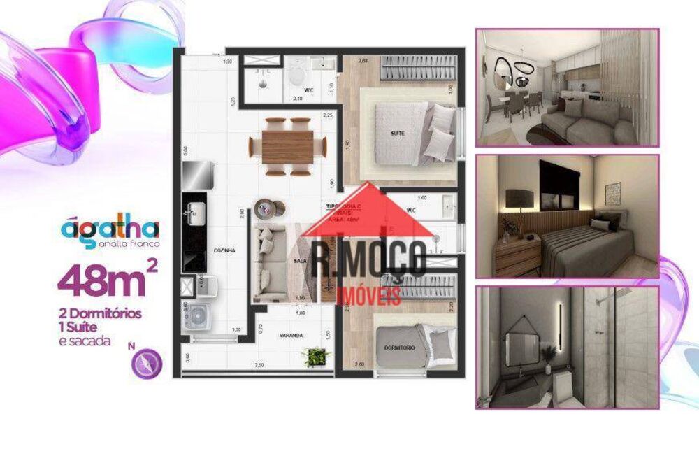 Apartamento, 2 quartos, 37 m² - Foto 8