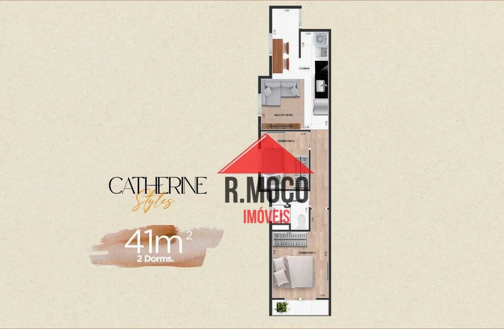 Apartamento, 2 quartos, 41 m² - Foto 9