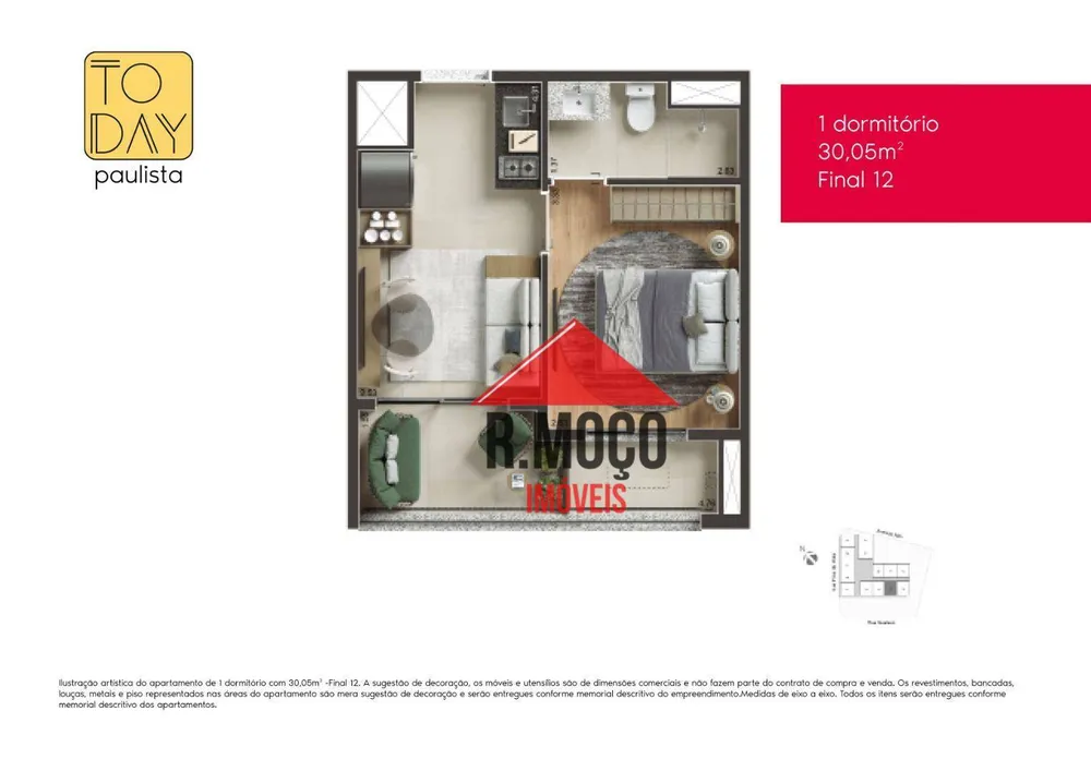 Apartamento, 1 quarto, 30 m² - Foto 5