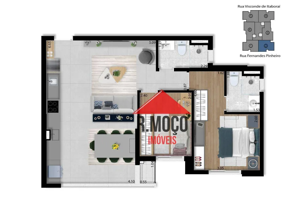 Apartamento, 2 quartos, 63 m² - Foto 8