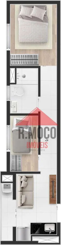 Apartamento, 2 quartos, 32 m² - Foto 5