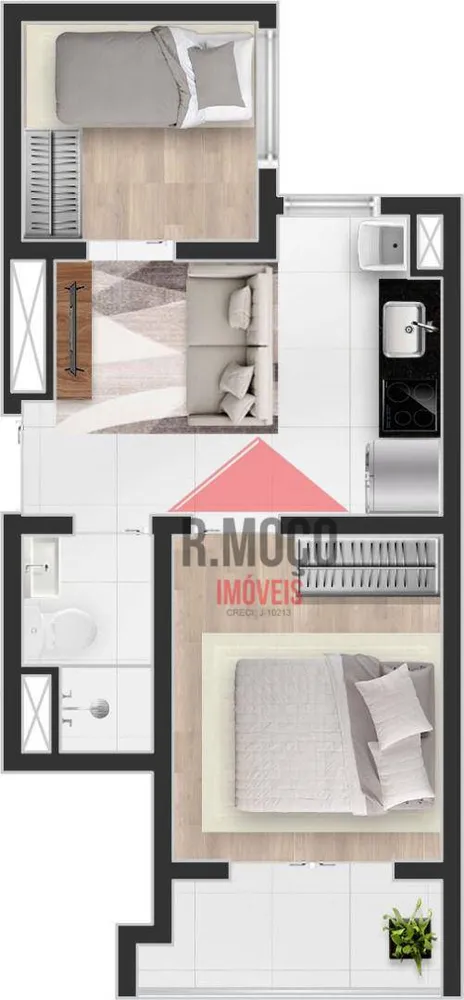Apartamento, 2 quartos, 32 m² - Foto 7