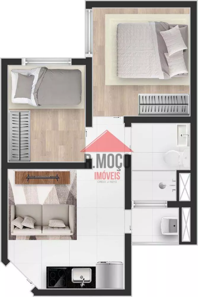 Apartamento, 2 quartos, 32 m² - Foto 1