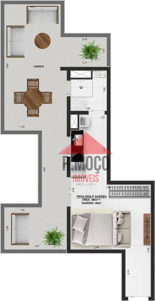 Apartamento, 2 quartos, 32 m² - Foto 15