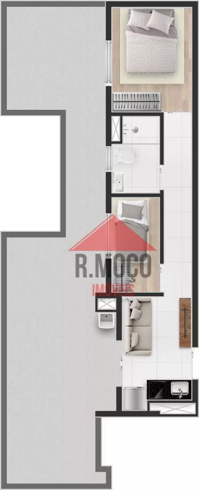 Apartamento, 2 quartos, 32 m² - Foto 4