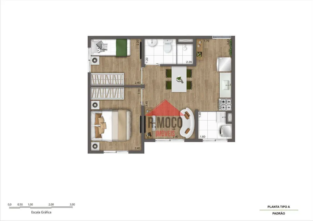 Apartamento, 2 quartos, 36 m² - Foto 12