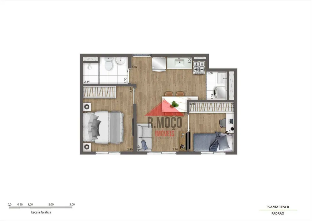 Apartamento, 2 quartos, 36 m² - Foto 14