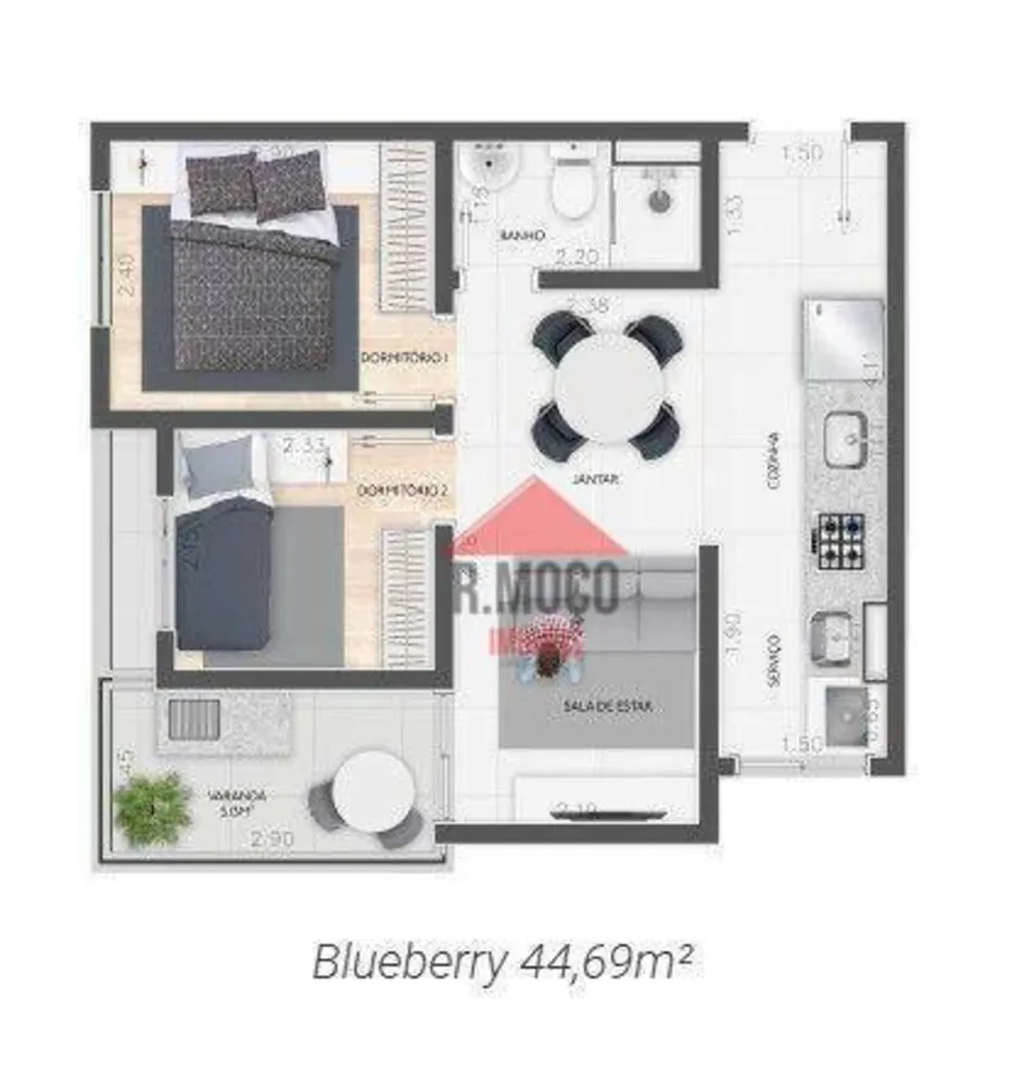 Apartamento, 1 quarto, 26 m² - Foto 7