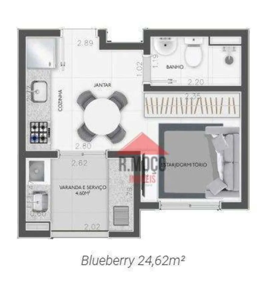 Apartamento, 1 quarto, 26 m² - Foto 9
