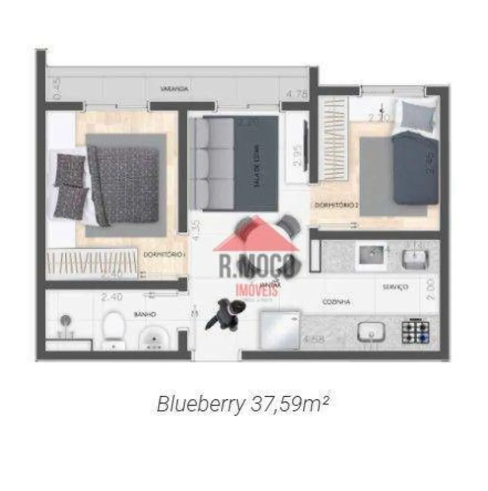 Apartamento, 1 quarto, 26 m² - Foto 6