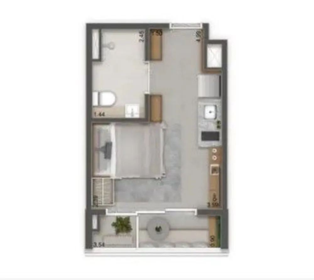 Kitnet-Studio, 24 m² - Foto 14