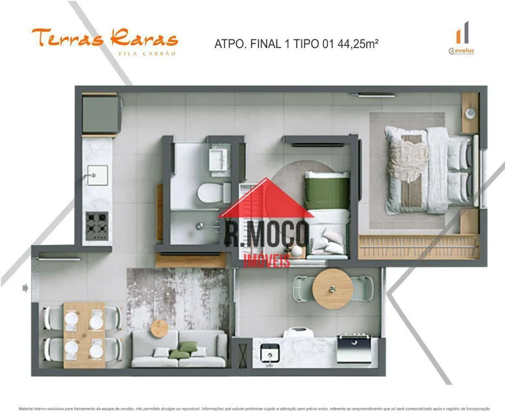 Apartamento, 2 quartos, 44 m² - Foto 10