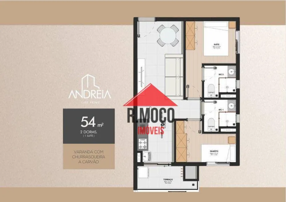 Apartamento, 2 quartos, 46 m² - Foto 9
