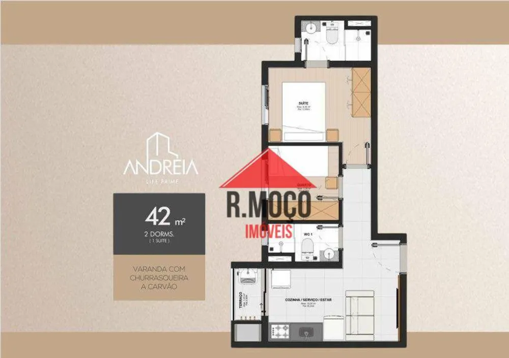 Apartamento, 2 quartos, 46 m² - Foto 7