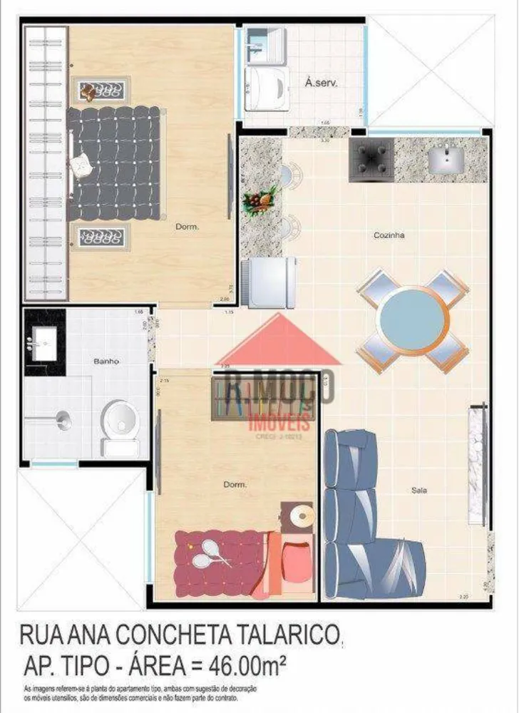 Apartamento, 2 quartos, 46 m² - Foto 16