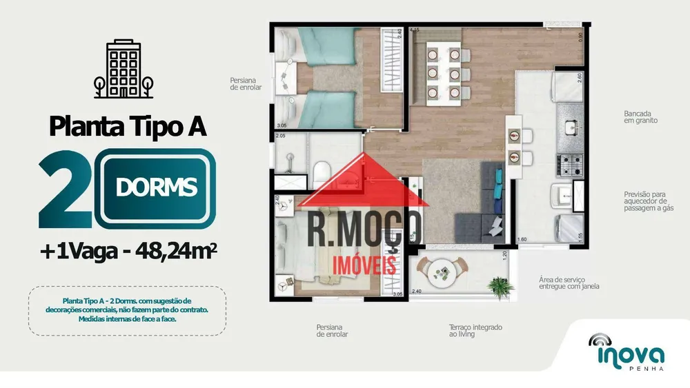 Apartamento, 2 quartos, 49 m² - Foto 9
