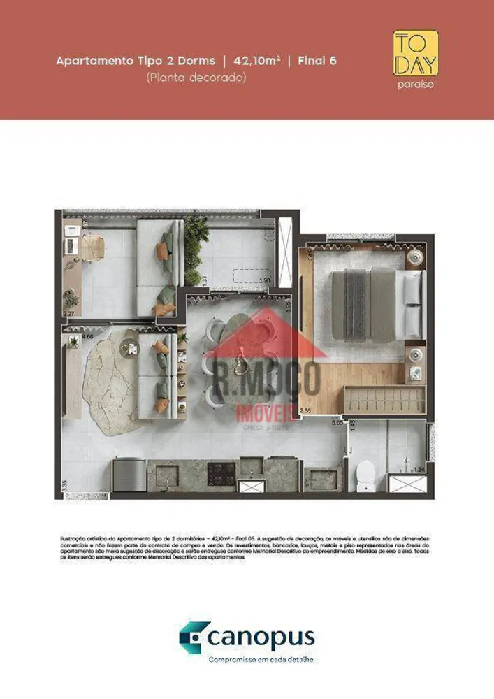 Apartamento, 1 quarto, 29 m² - Foto 2