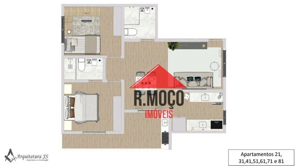 Apartamento, 2 quartos, 36 m² - Foto 15