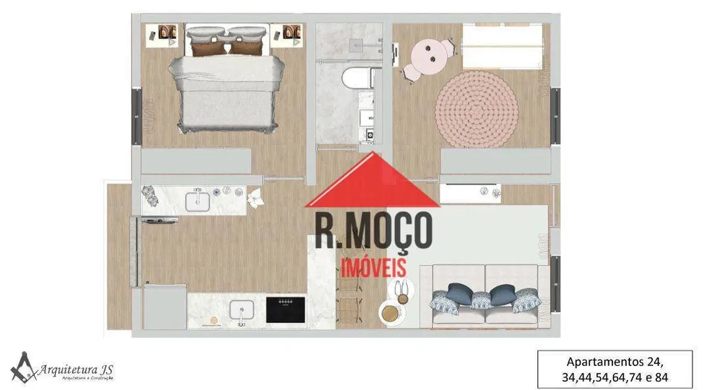 Apartamento, 2 quartos, 36 m² - Foto 14