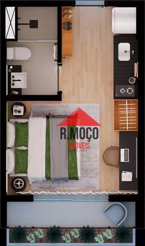 Apartamento, 2 quartos, 48 m² - Foto 1