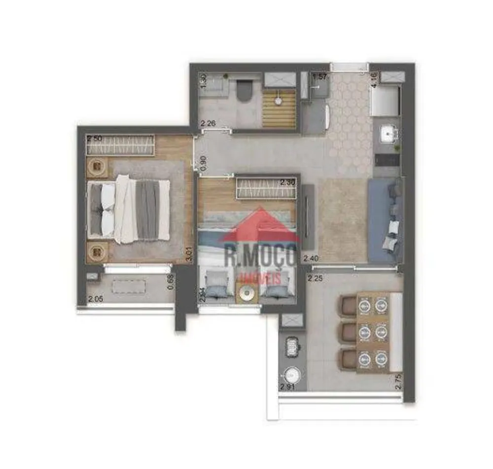 Apartamento, 2 quartos, 48 m² - Foto 6