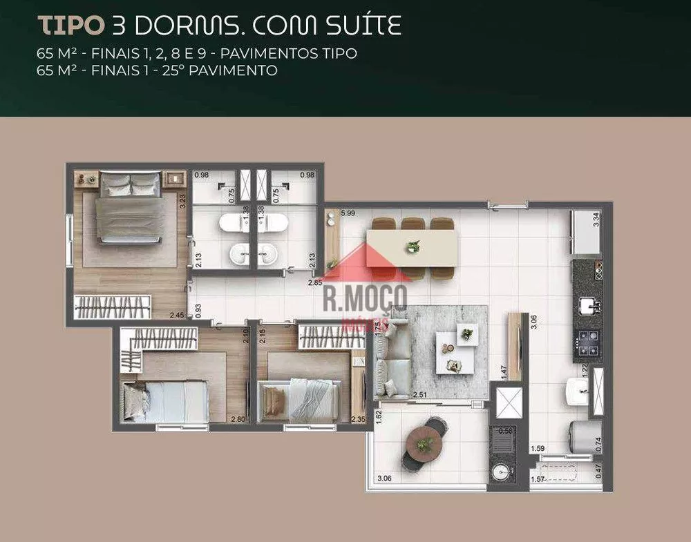 Apartamento, 1 quarto, 26 m² - Foto 2