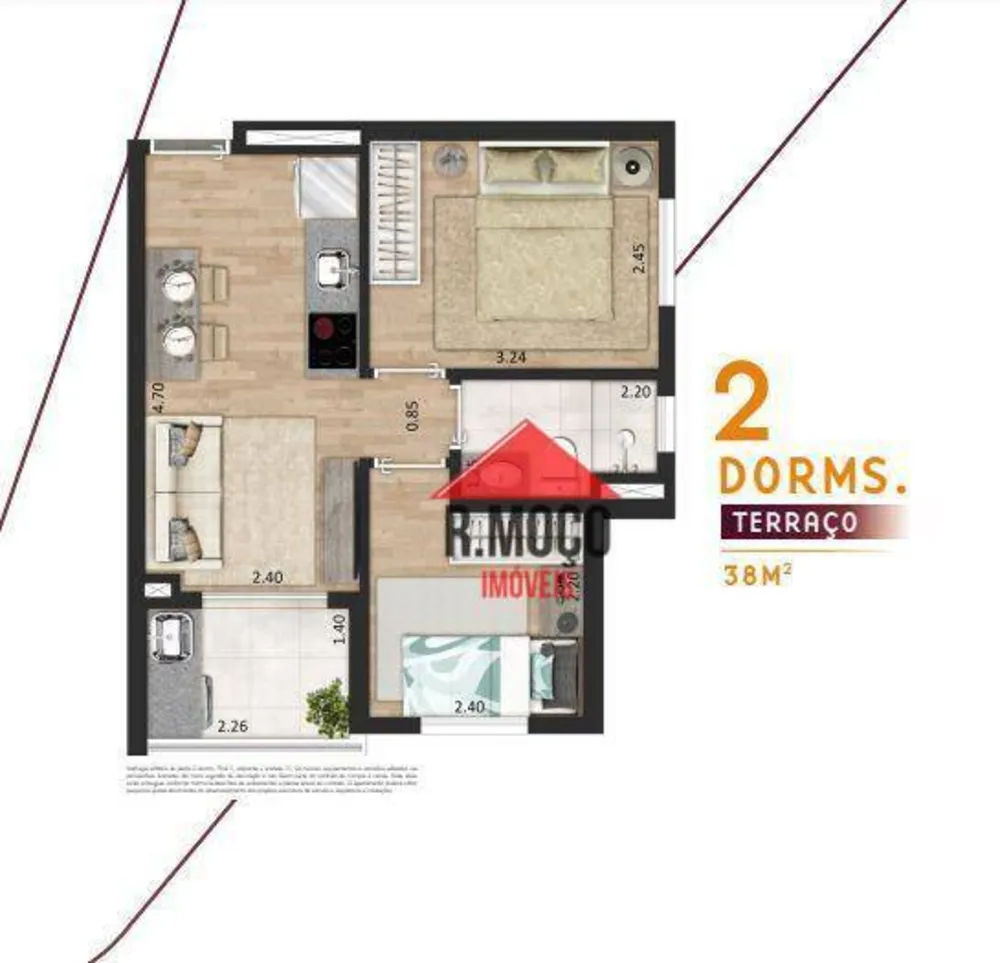 Apartamento, 1 quarto, 29 m² - Foto 4