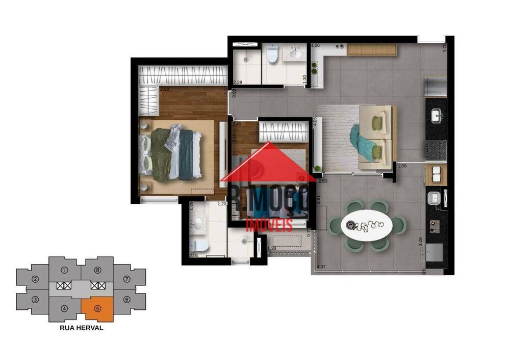 Apartamento, 2 quartos, 65 m² - Foto 4