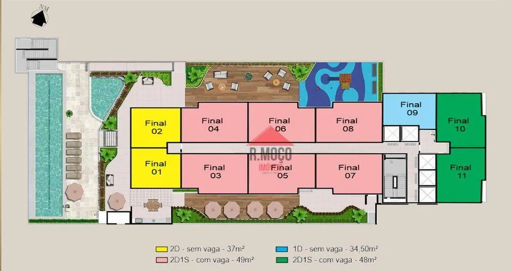 Apartamento, 2 quartos, 37 m² - Foto 3