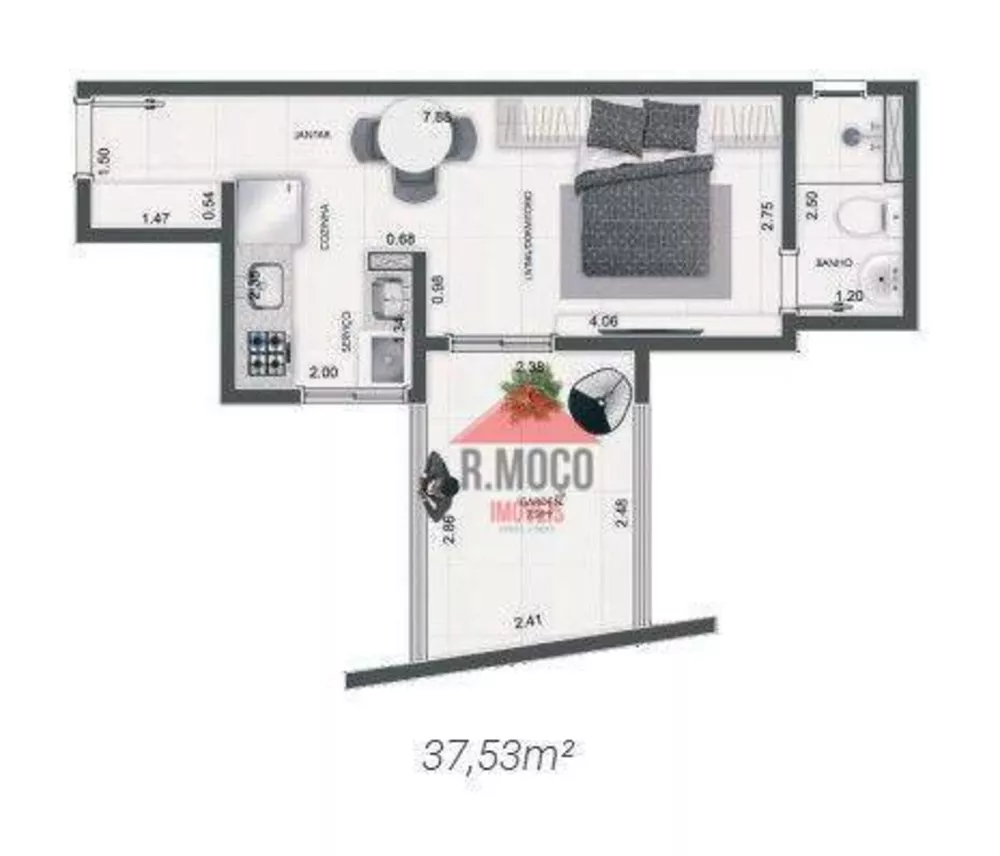 Apartamento, 1 quarto, 25 m² - Foto 5
