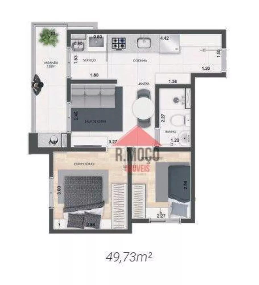Apartamento, 1 quarto, 25 m² - Foto 1