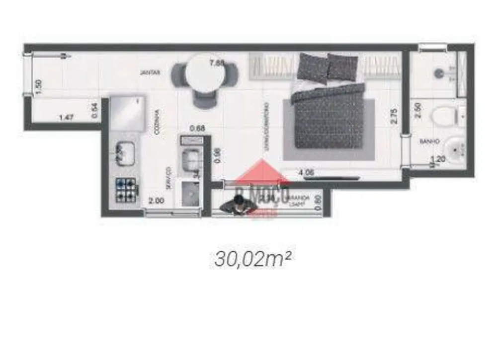 Apartamento, 1 quarto, 25 m² - Foto 10